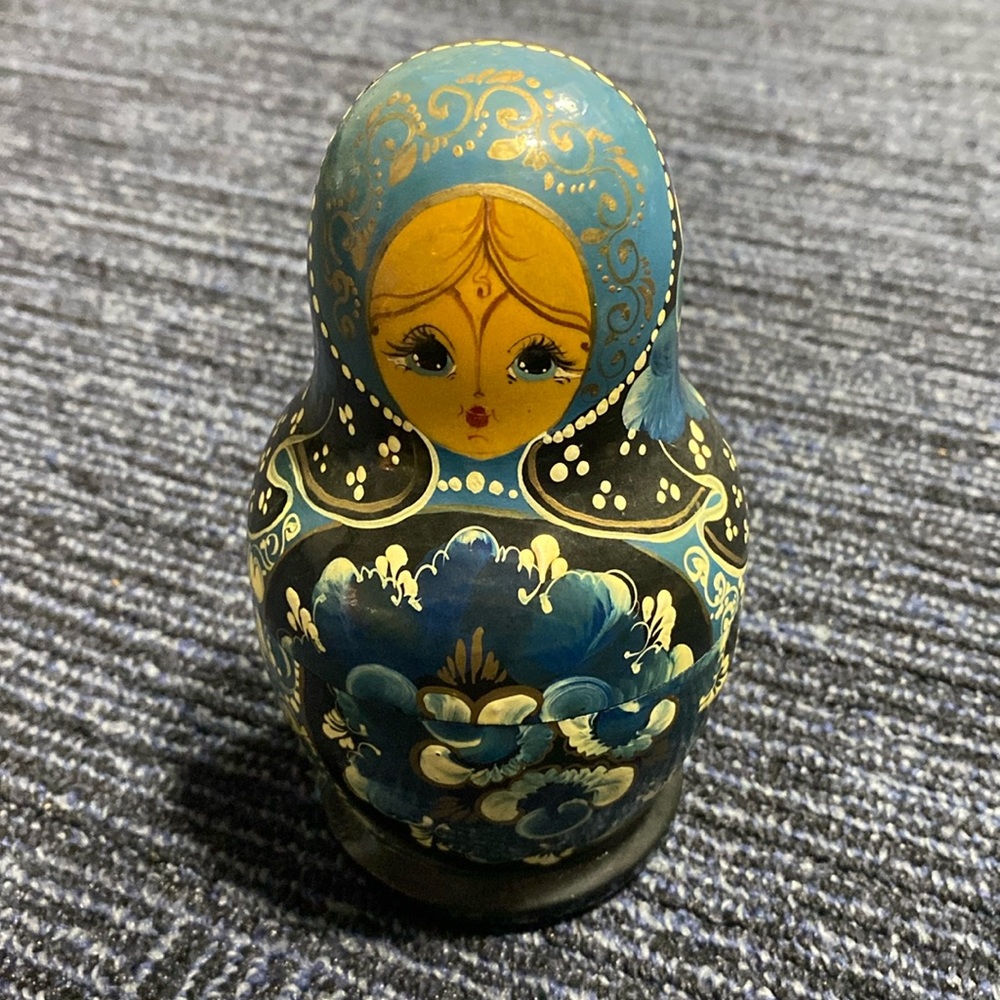 Vintage Russian Wooden Dolls Medium